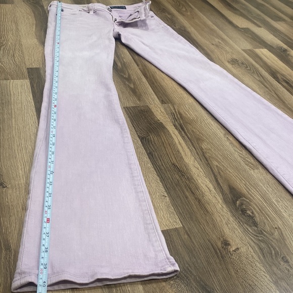 AG Adriano Goldschmied Women’s “The Angel” Lilac Colored Flared Jeans - Size 26 - Picture 7 of 12